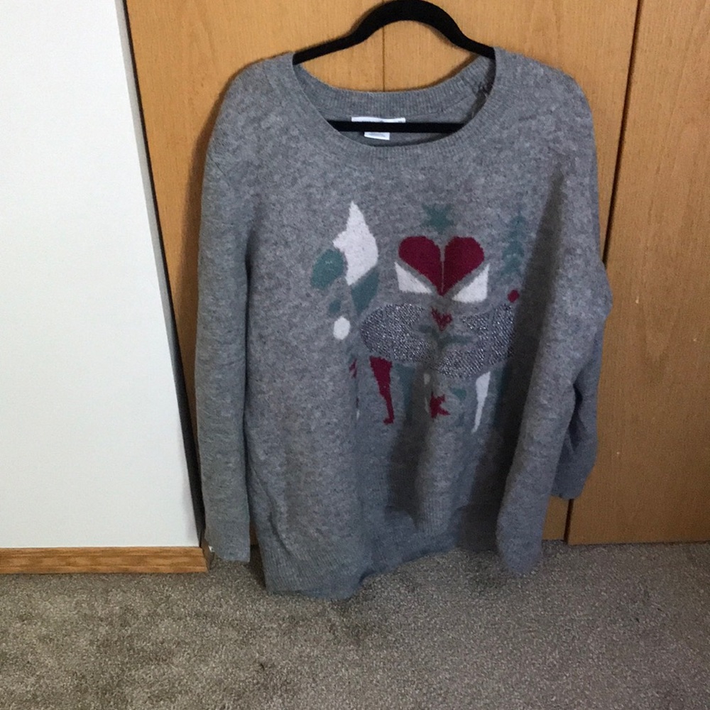 Pennington’s plus size Christmas reindeer sweater